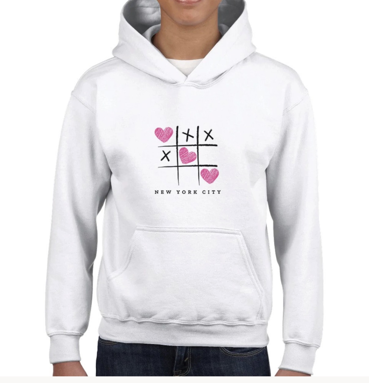 NYC Hoodies — Tic Tac Toe Kids Hoodie