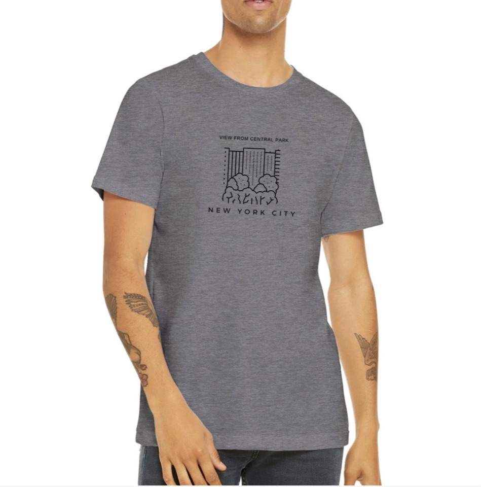 NYC Thread Co designs by Rebeca — Central Park skyline tee